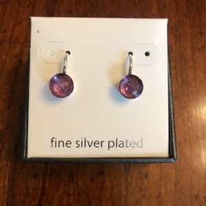 Purple earrings
